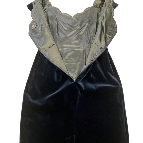 Vintage Monsoon Twilight Velvet Dress UK 16 US 12 Runs Small Prom Evening Gown - Picture 11 of 12